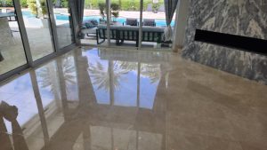 Crema Marfil Marble Floor
